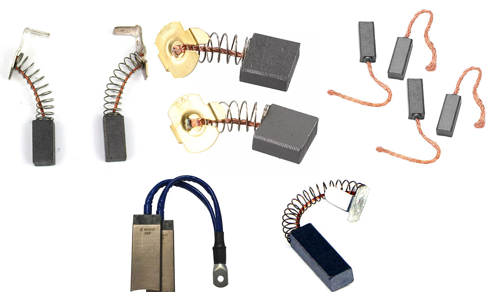 Chổi than (truyền dòng điện tiếp xúc với cổ góp)