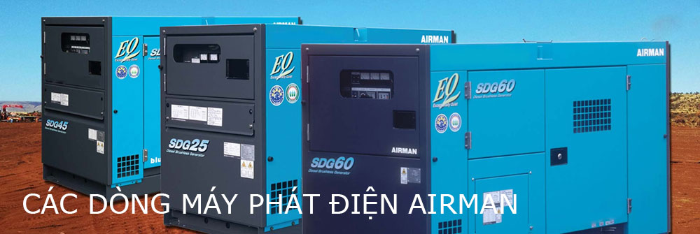 Các dòng máy phát điện Airman phổ biến