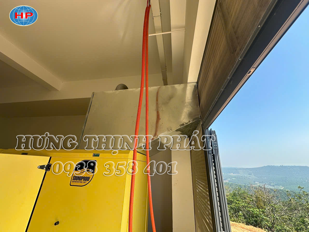 khu vực đặt máy phát điện khách sạn Đồi Xanh