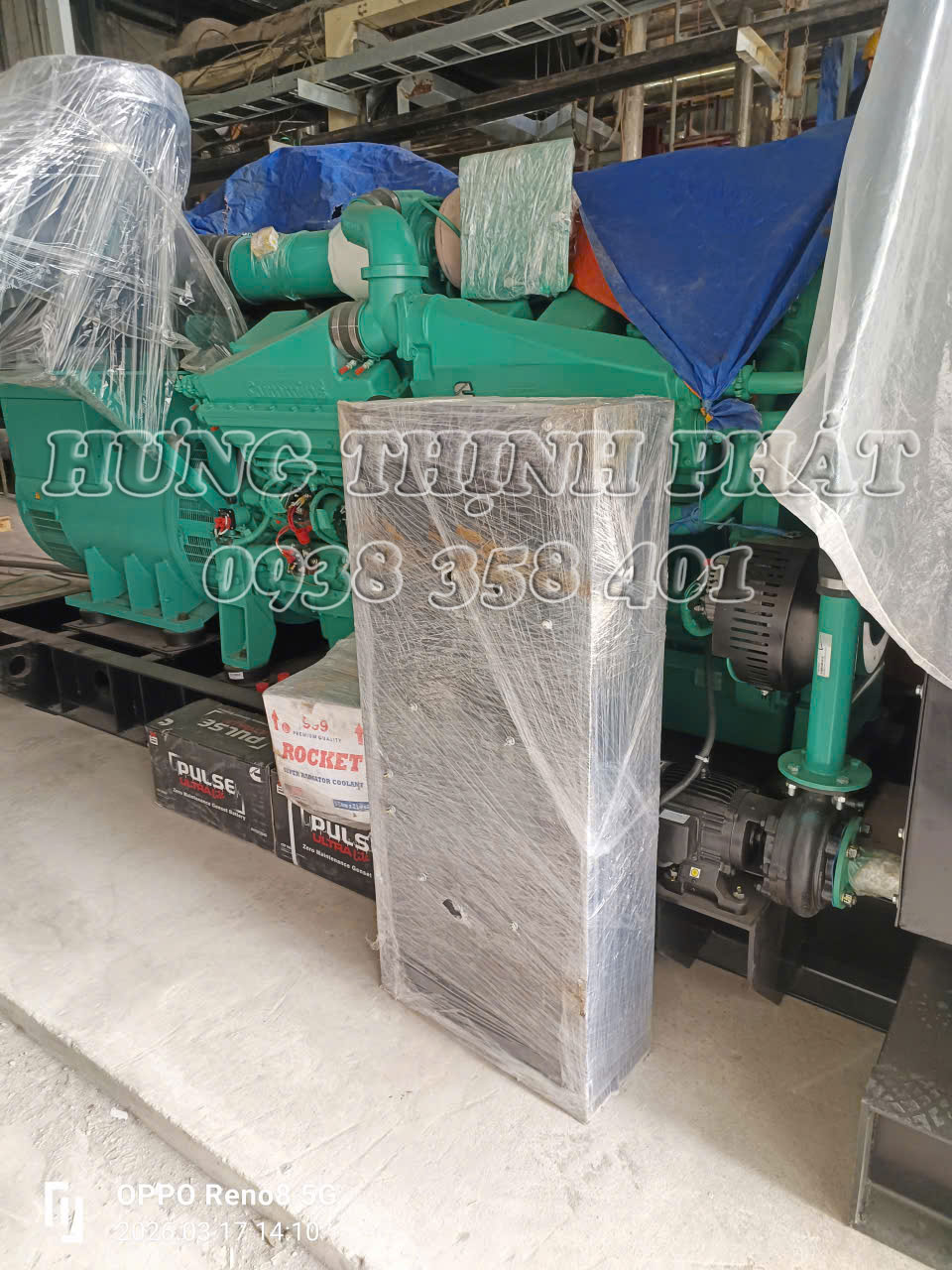lắp đặt máy phát điện Cummins 1100kVA tại kho đông lạnh