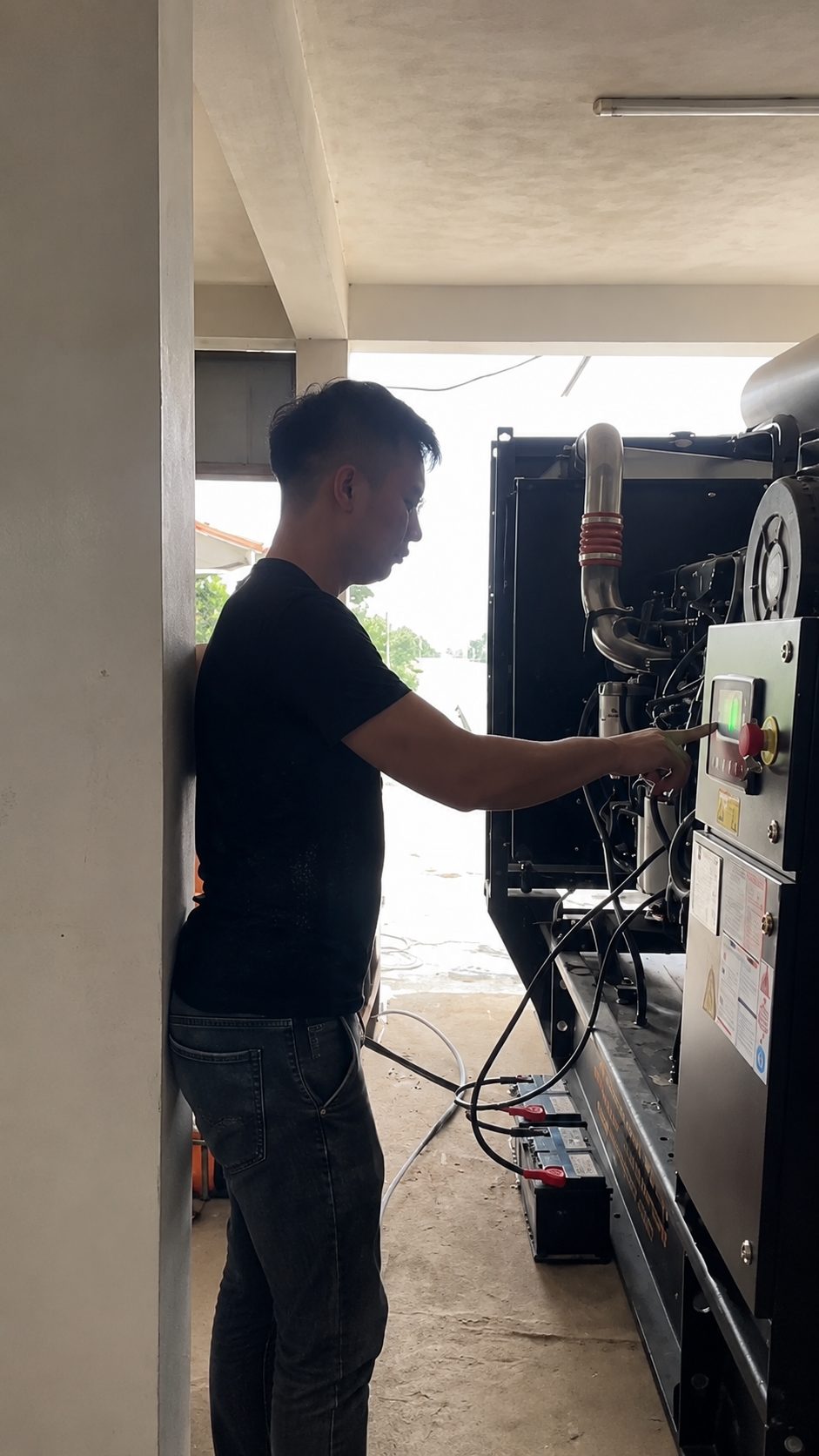 lắp đặt máy phát điện Cummins 110kVA cho hệ thống trạm cân