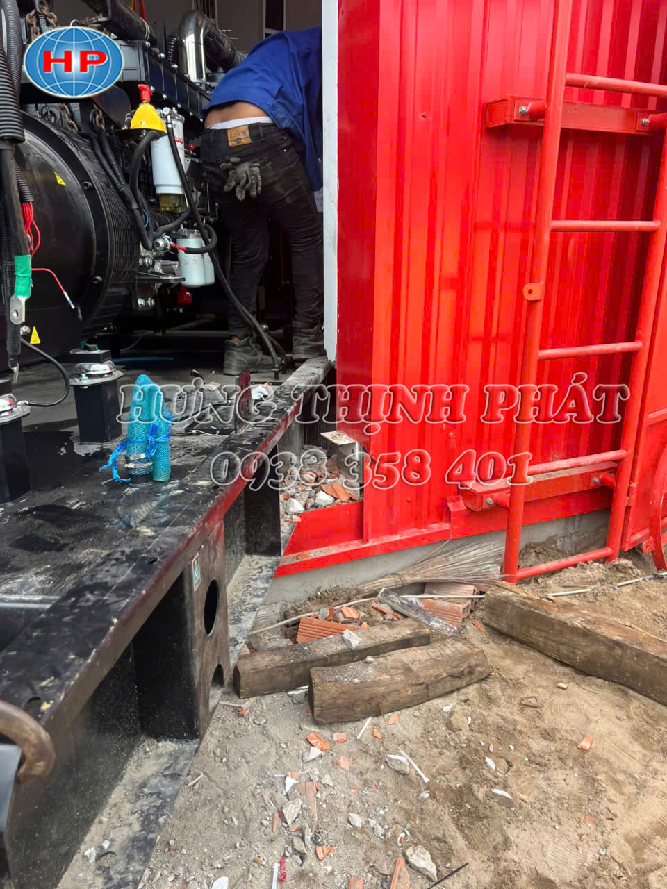 Lắp đặt máy phát điện Ricardo 350kVA cho Siêu thị GO! Lấp Vò