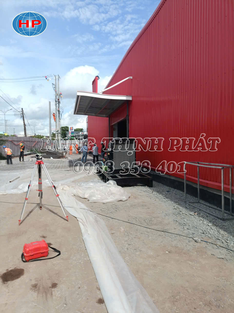 Căn chỉnh máy phát điện Ricardo 350kVA tại khu kỹ thuật siêu thị