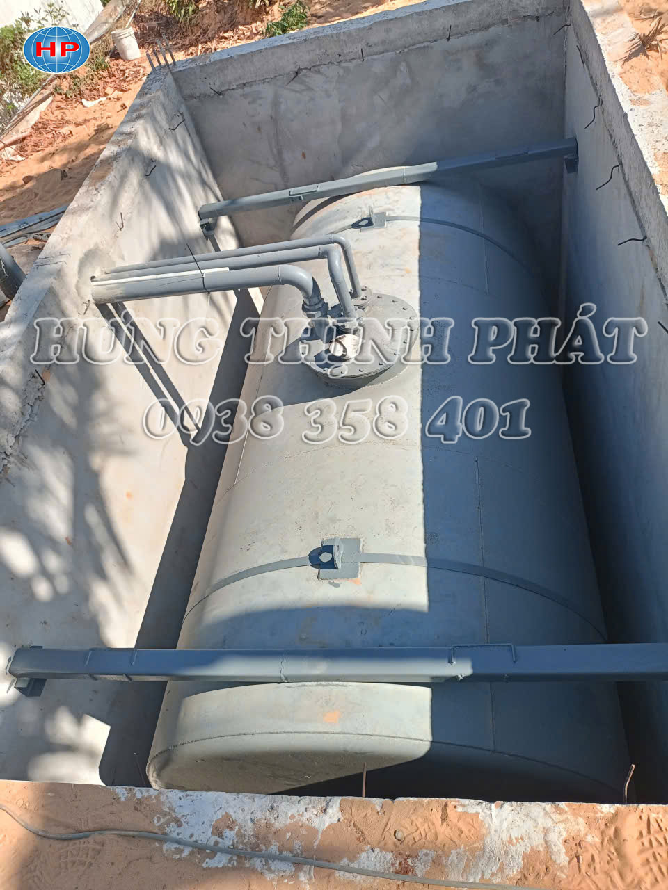 Bồn chứa dầu diesel cấp nhiên liệu cho máy phát điện Baudouin