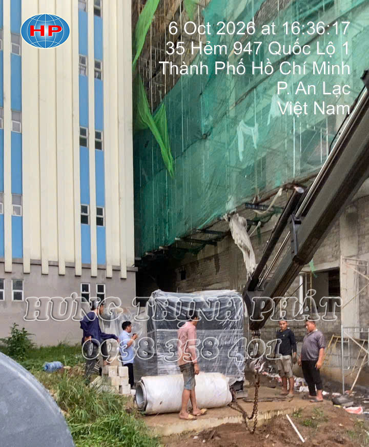 vận chuyển máy phát điện Mitsubishi 1250kVA đến Bệnh Viện An Tâm