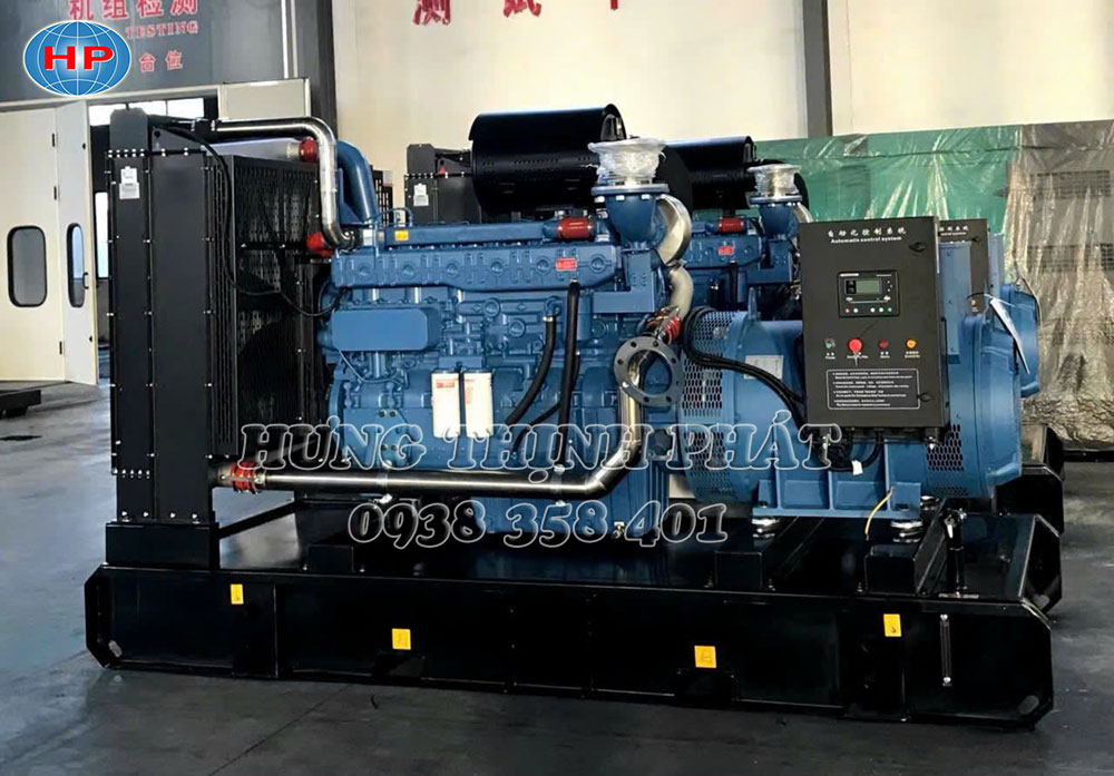 Máy phát điện Baudouin kiểu mở với động cơ, đầu phát và bảng điều khiển